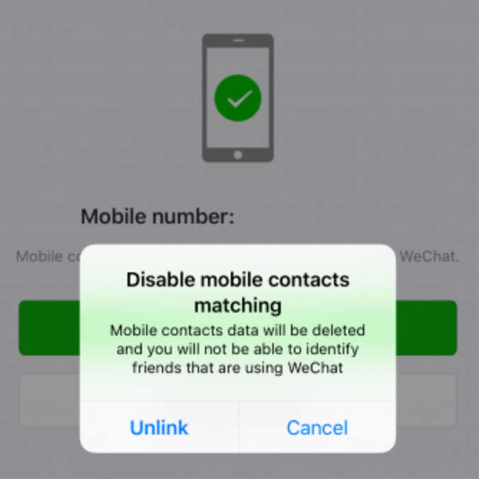 Créer un compte WeChat
